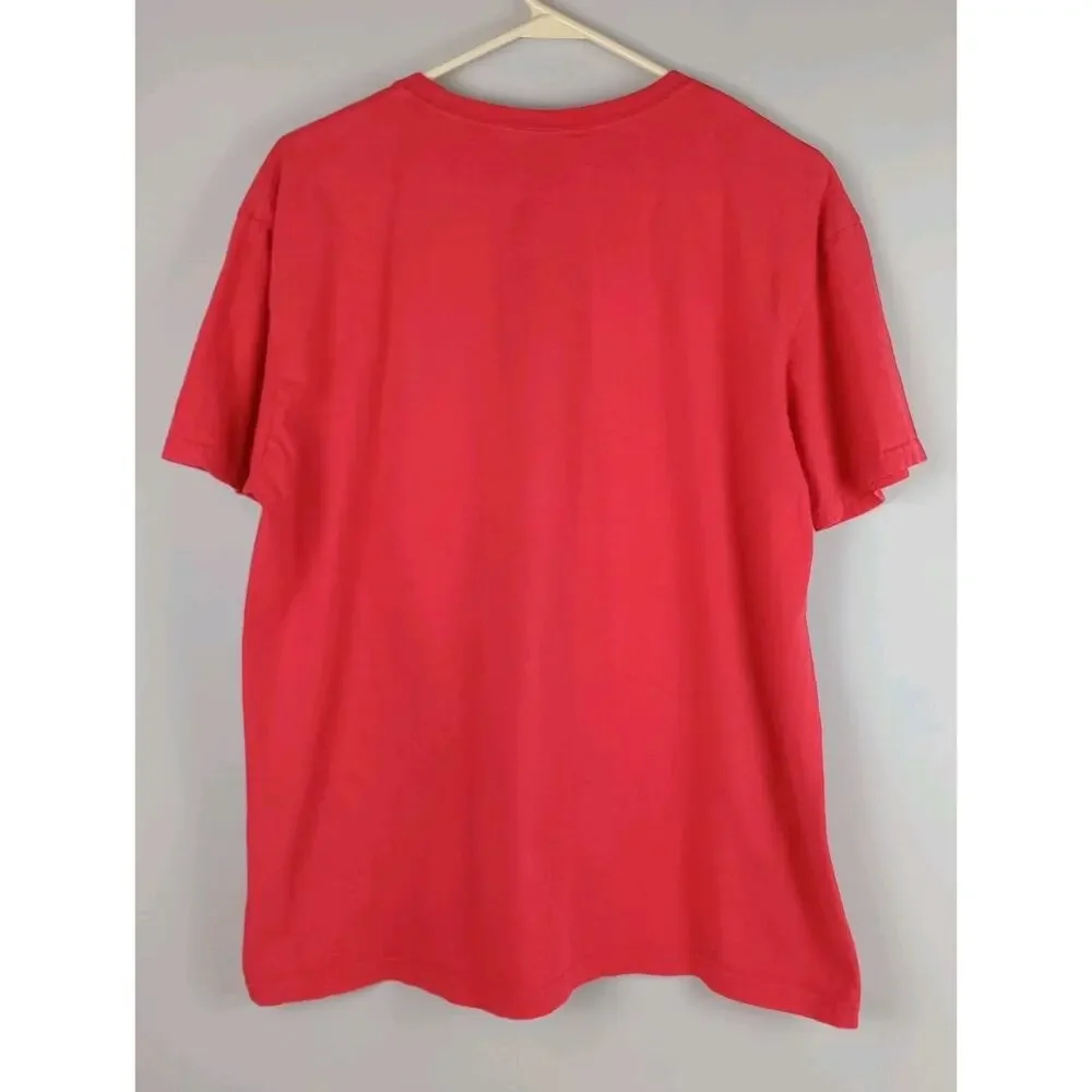 VTG Polo By Ralph Lauren Men M Red Embroidered Logo Designer Short Sleeve Tshirt